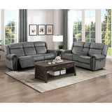 Brennen Charcoal Double Reclining Sofa