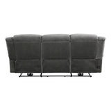 Brennen Charcoal Power Double Reclining Sofa