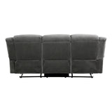 Brennen Charcoal Double Reclining Sofa