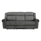 Brennen Charcoal Double Reclining Sofa