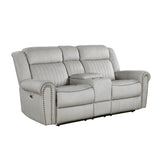 Brennen Power Double Reclining Love Seat With Center Console