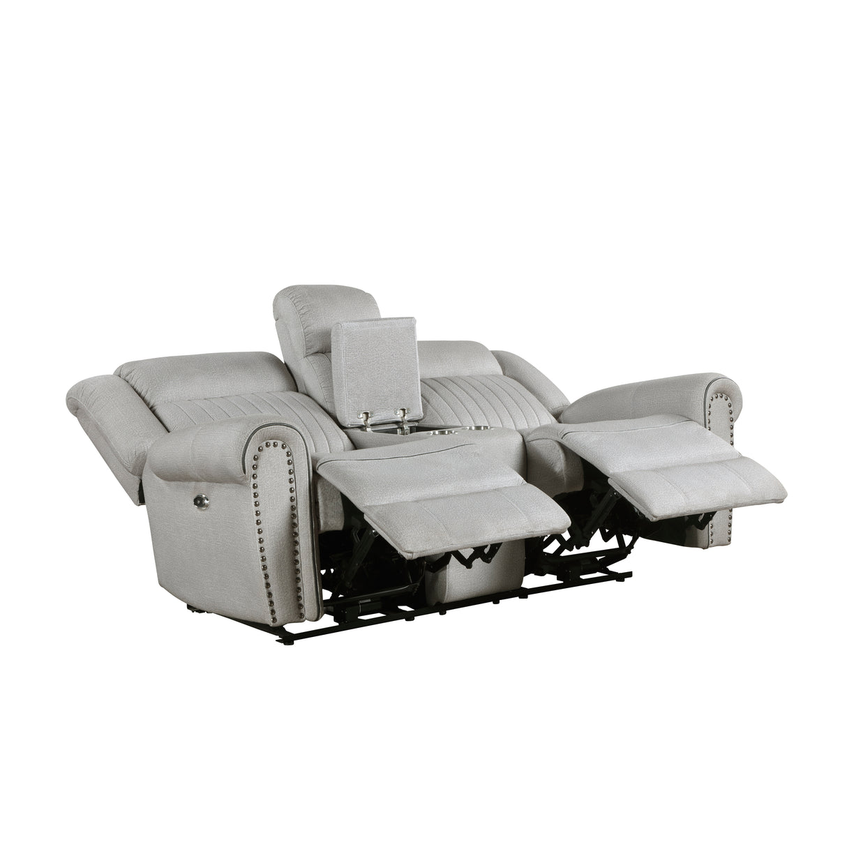 Brennen Power Double Reclining Love Seat With Center Console