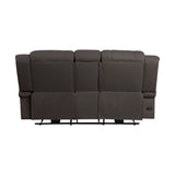 Camryn Chocolate Power Double Reclining Loveseat