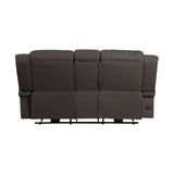 Camryn Chocolate Power Double Reclining Loveseat