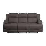 Camryn Chocolate Power Double Reclining Sofa