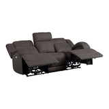 Camryn Chocolate Power Double Reclining Sofa