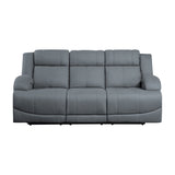 Camryn Graphite Blue Power Double Reclining Sofa