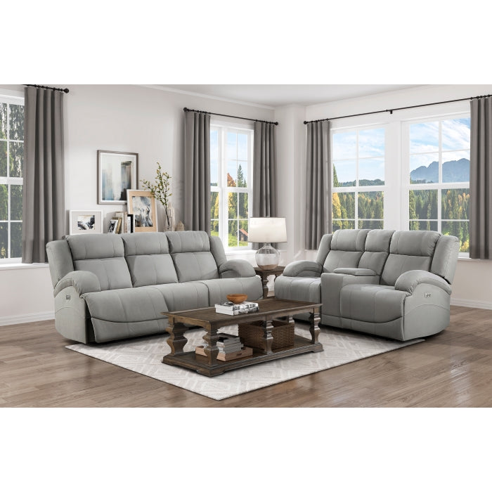 Camryn Gray Power Double Reclining Sofa