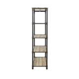 Itzel Antique Oak & Sandy Gray Finish Bookshelf