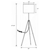 Zabka Tripod Floor Lamp Black And Gold