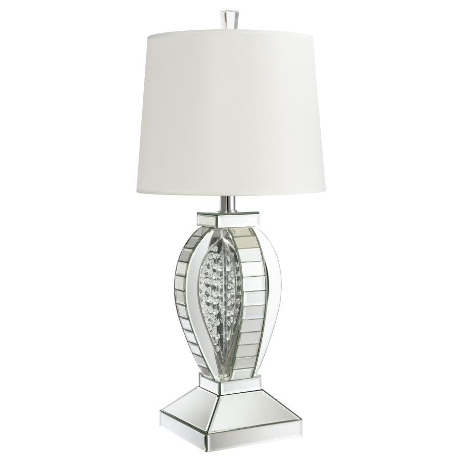 Klein Mirror 31-Inch Empire Ed Acrylic Table Lamp Silver