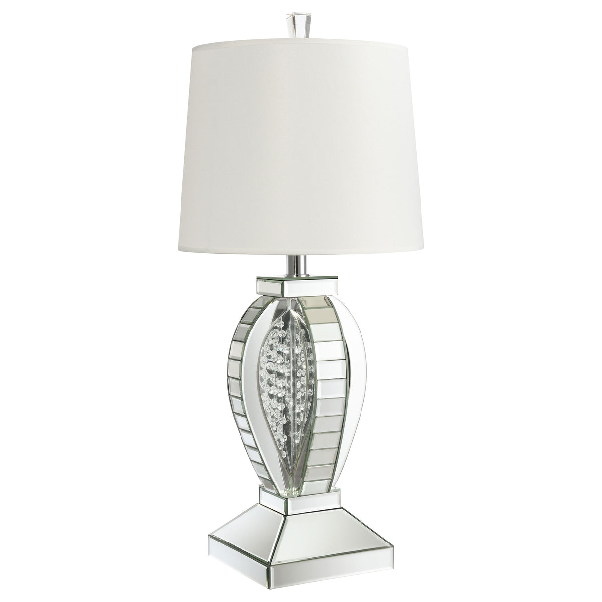 Klein Mirror 31-Inch Empire Ed Acrylic Table Lamp Silver