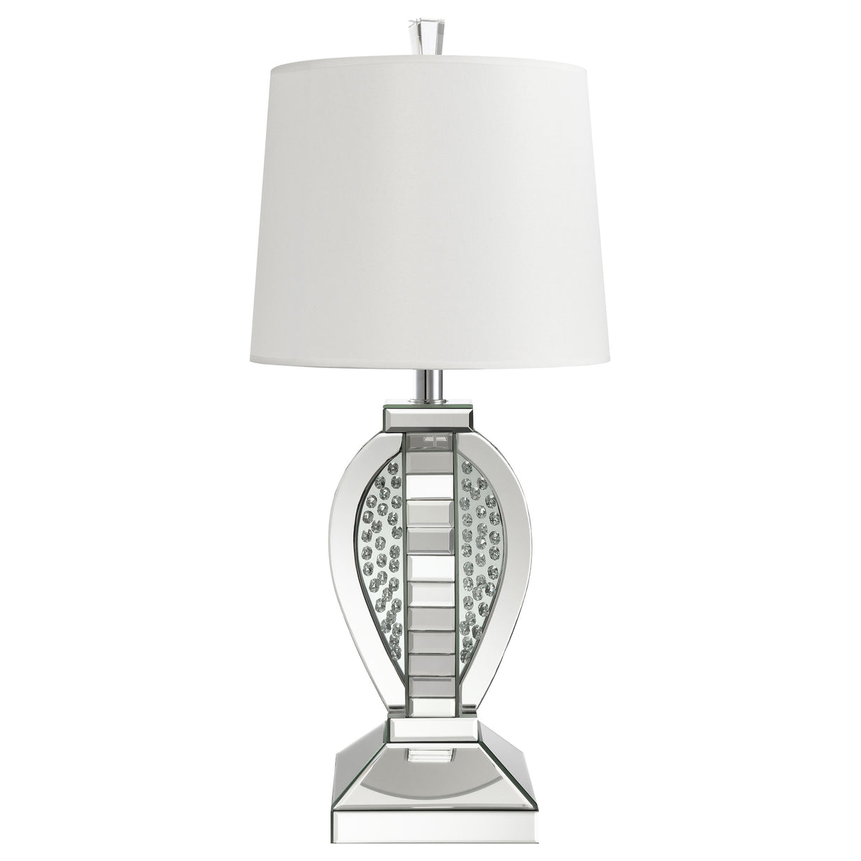 Klein Mirror 31-Inch Empire Ed Acrylic Table Lamp Silver