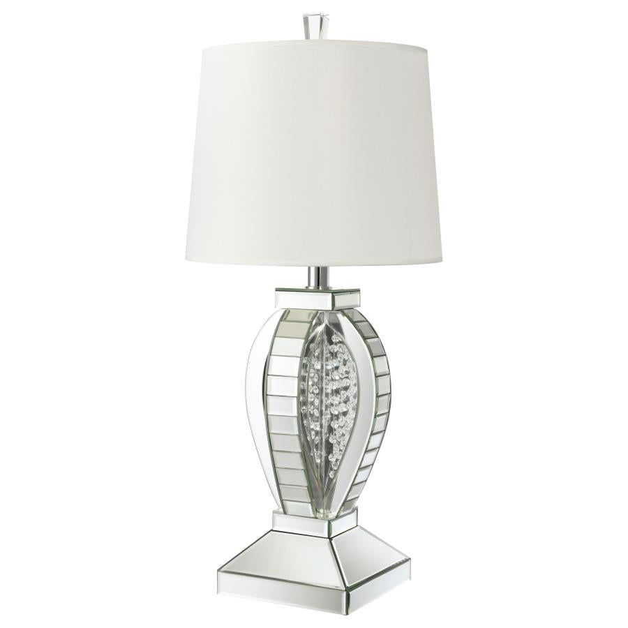 Klein Mirror 31-Inch Empire Ed Acrylic Table Lamp Silver