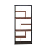 Mileta Black & Walnut Finish Ii Bookshelf