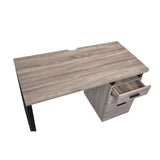 Coy Gray Oak Finish Desk