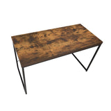 Bob Weathered Oak & Black Finish Desk