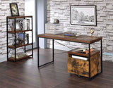 Bob Weathered Oak and Black Home Office Set