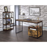 Bob Weathered Oak & Black Finish Desk