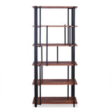 Sara Walnut & Sandy Black Finish Bookshelf