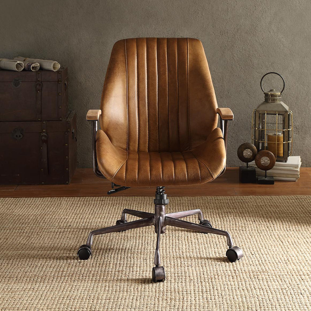 Hamilton Coffee Top Grain Leather Executive Office Chair