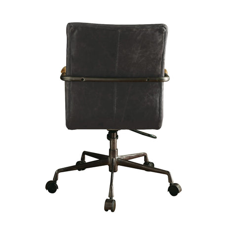 Harith Antique Slate Top Grain Leather Executive Office Chair