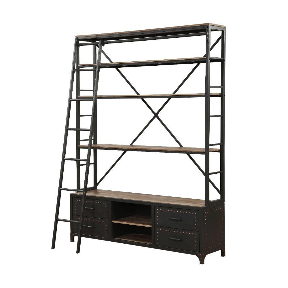 Actaki Sandy Gray Finish Bookshelf