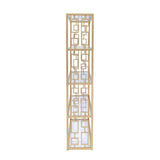 Blanrio Clear Glass & Gold Finish Bookshelf