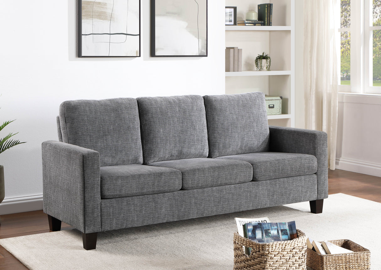 Sofa, Gray Chenille