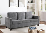 Sofa, Gray Chenille