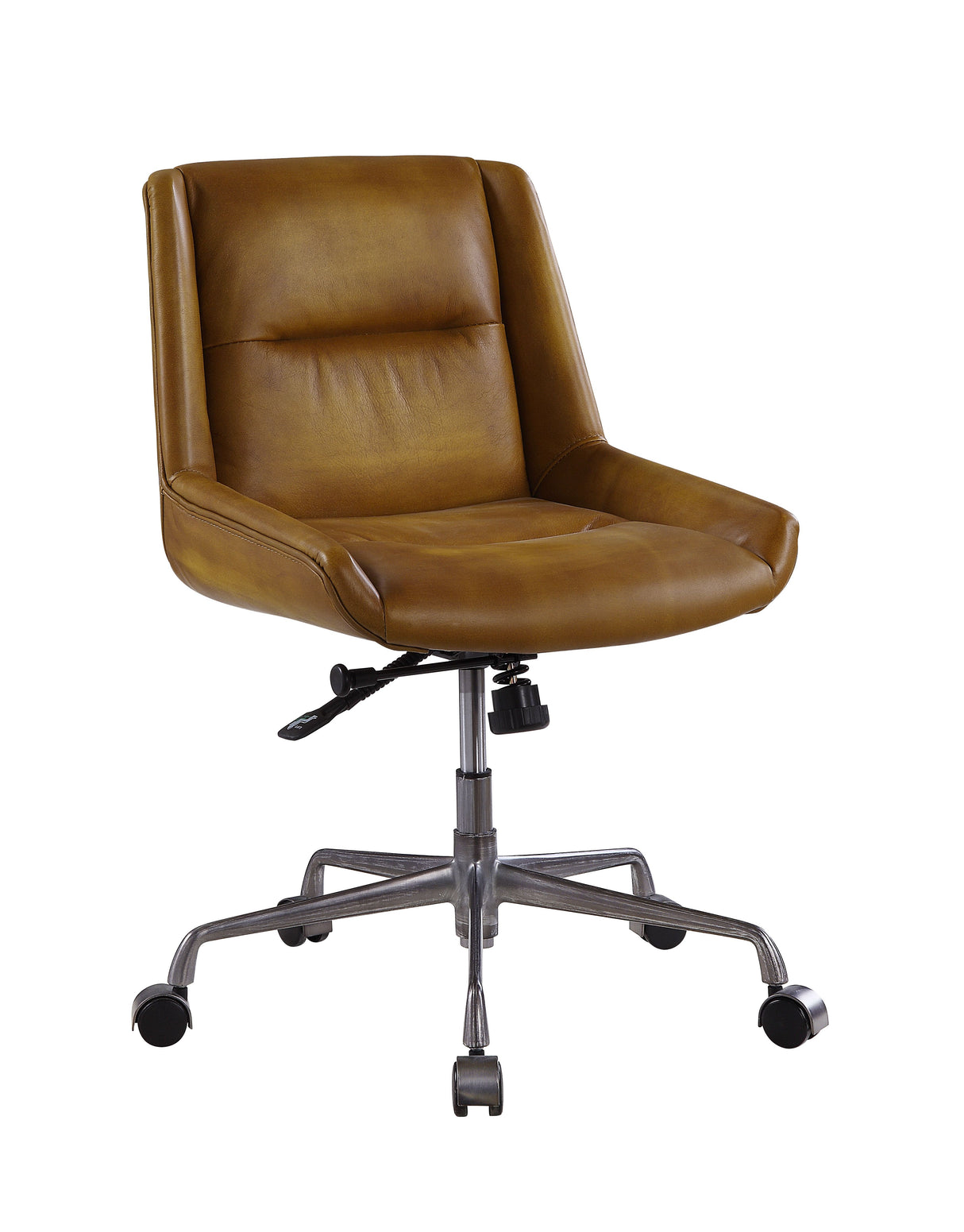 Ambler Saddle Brown Top Grain Leather Executive Office Chair