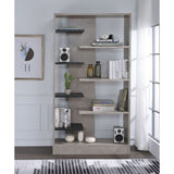 Magna Faux Concrete & Black Finish Bookshelf