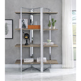 Libby Chrome Finish Bookshelf