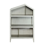 Doll Weathered White & Washed Gray Finish Cottage Bookshelf