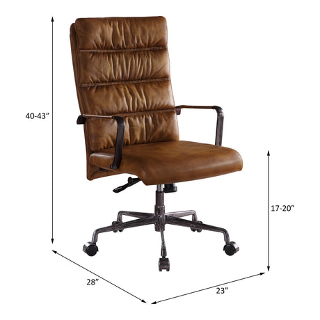 Jairo Sahara Top Grain Leather Executive Office Chair