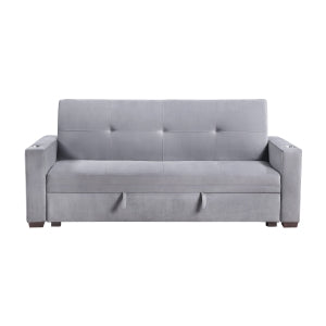 Grady Convertible Sofa With Hidden Storage, Cup Holders And Charging Ports