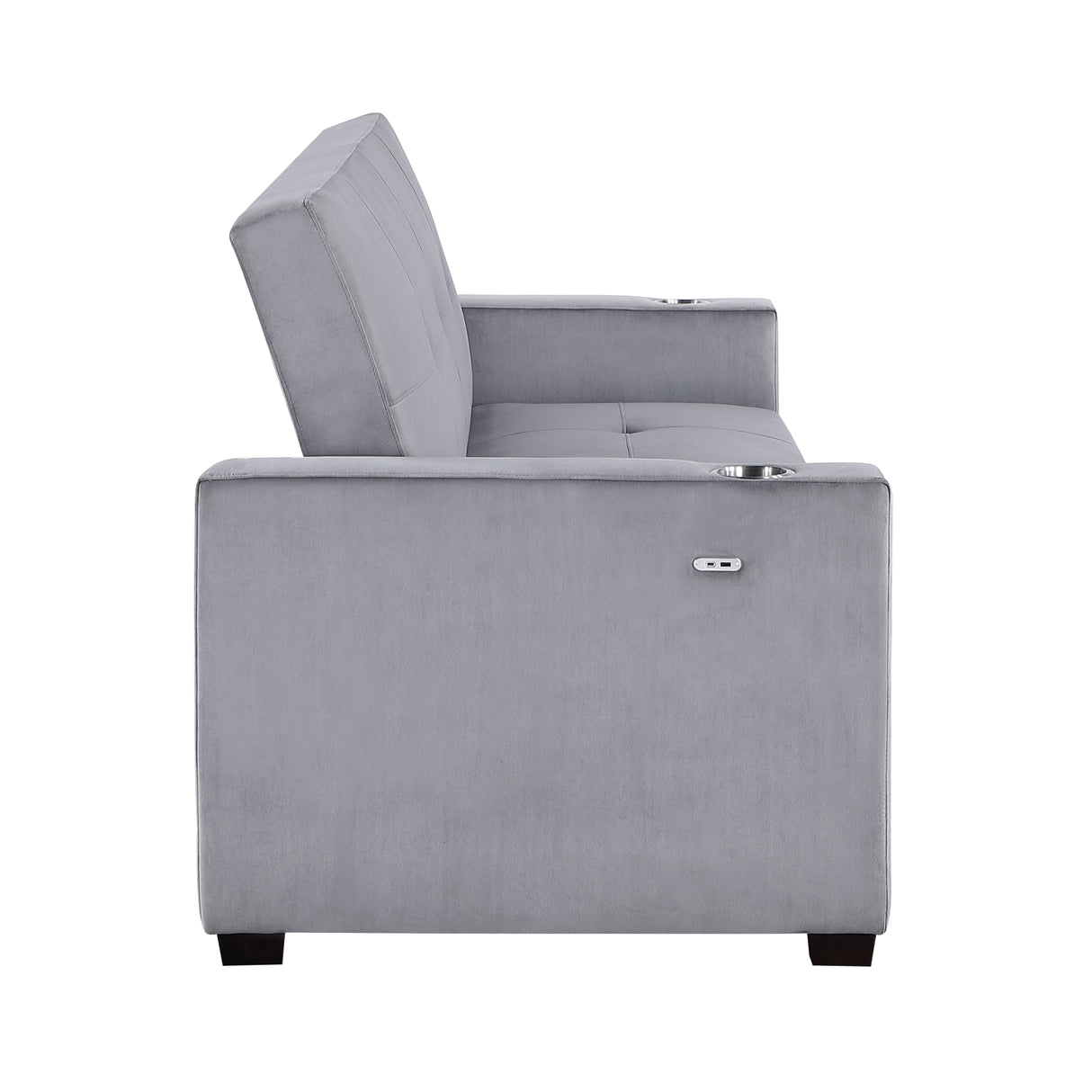 Grady Convertible Sofa With Hidden Storage, Cup Holders And Charging Ports