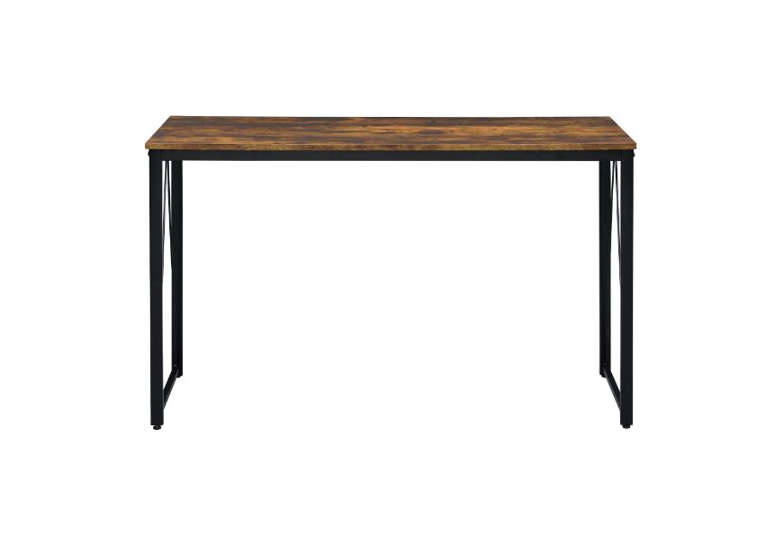 Zaidin Weathered Oak & Black Finish Writing Desk