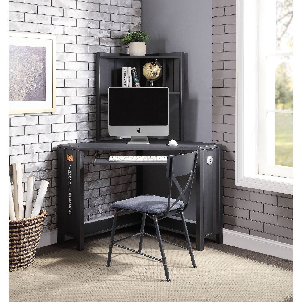 Cargo Gunmetal Finish Desk