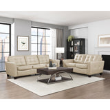 Renzo Exposed Wood Feet With Espresso Sofa