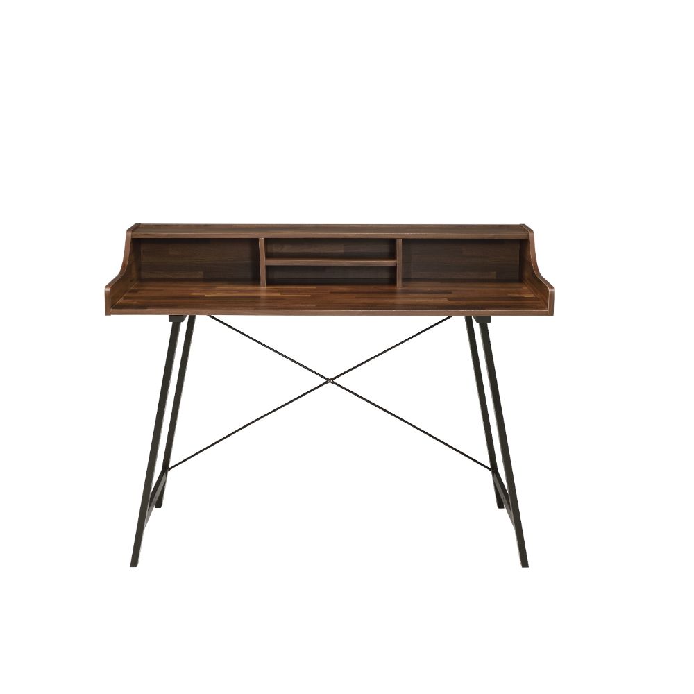 Sange Walnut & Black Finish Desk