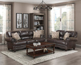 Milford Exposed Wood Feet With Espresso Sofa