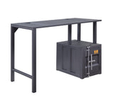 Cargo Gunmetal Finish Writing Desk