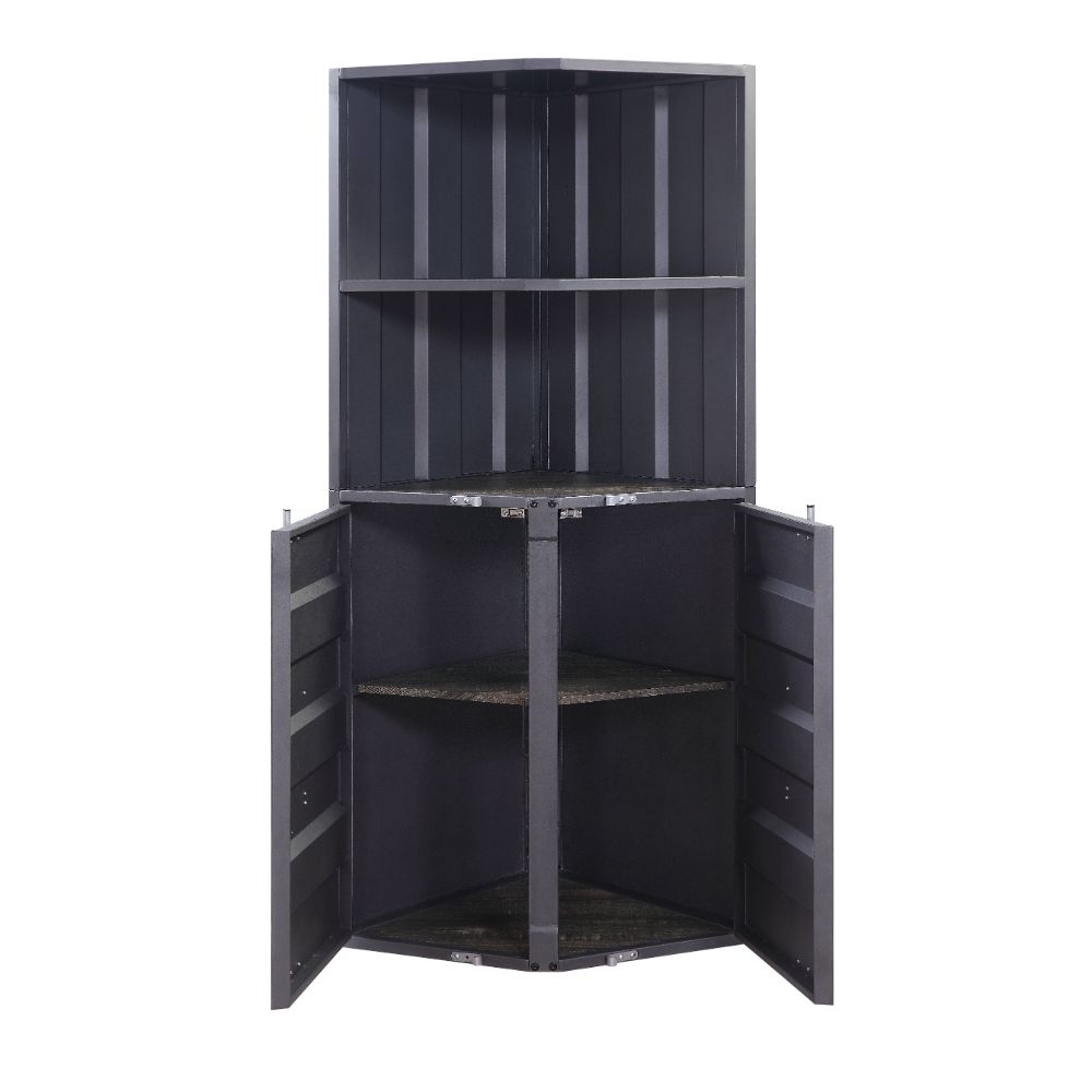 Cargo Gunmetal Finish Bookshelf