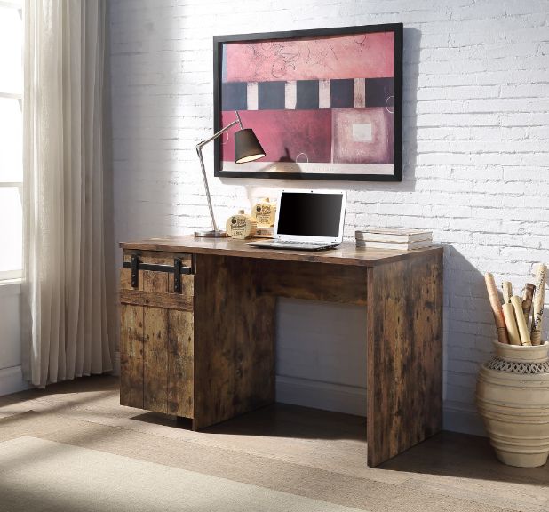 Bellarose Rustic Oak Finish Writing Desk