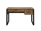 Aflo Weathered Oak & Black Finish Writing Desk