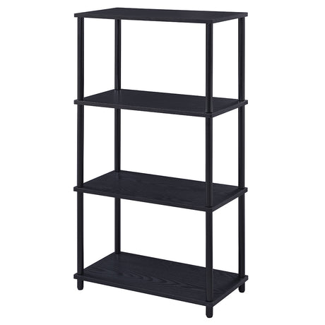 Nypho Black Finish Bookshelf