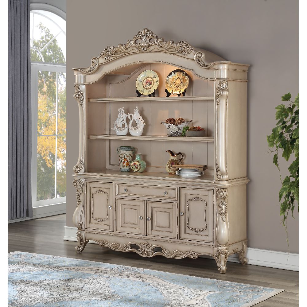 Gorsedd Golden Ivory Finish Bookshelf