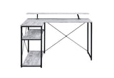 Drebo Antique White & Black Finish Writing Desk