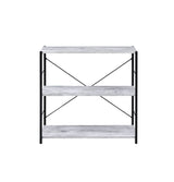 Tesadea Antique White & Black Finish Bookshelf